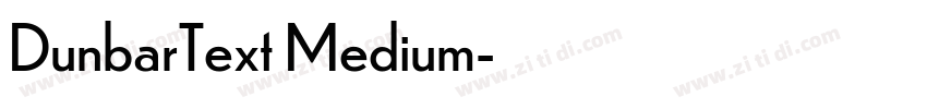 DunbarText Medium字体转换